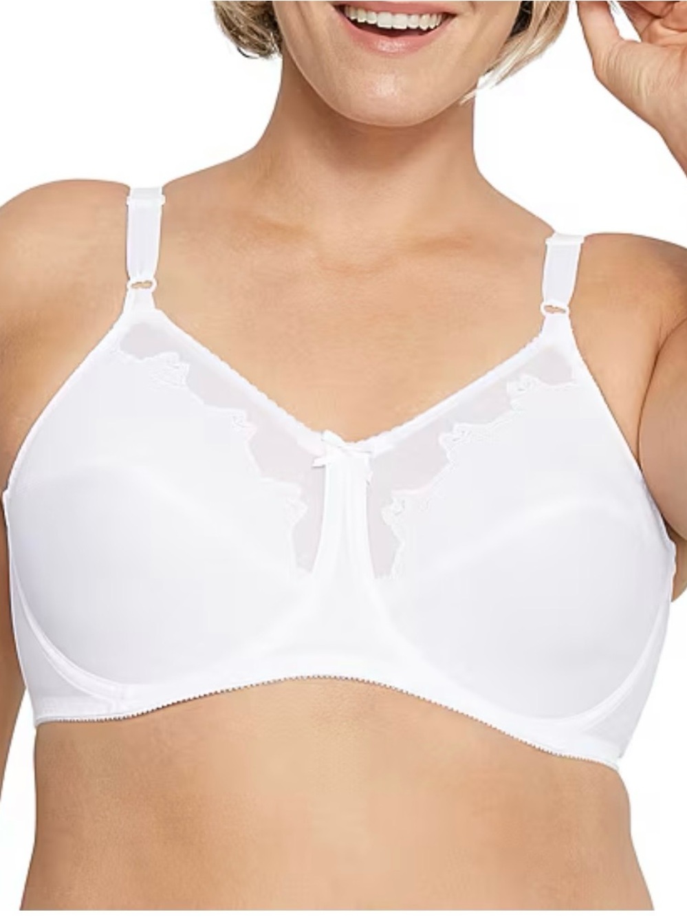 White lace bra